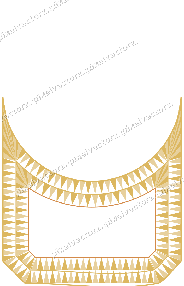 Decorative line art frame in orange and amber with label plaque