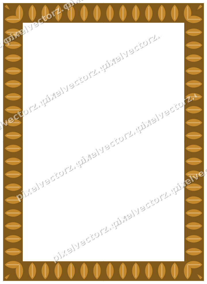 Decorative picture frame border in amber with leaf moulding