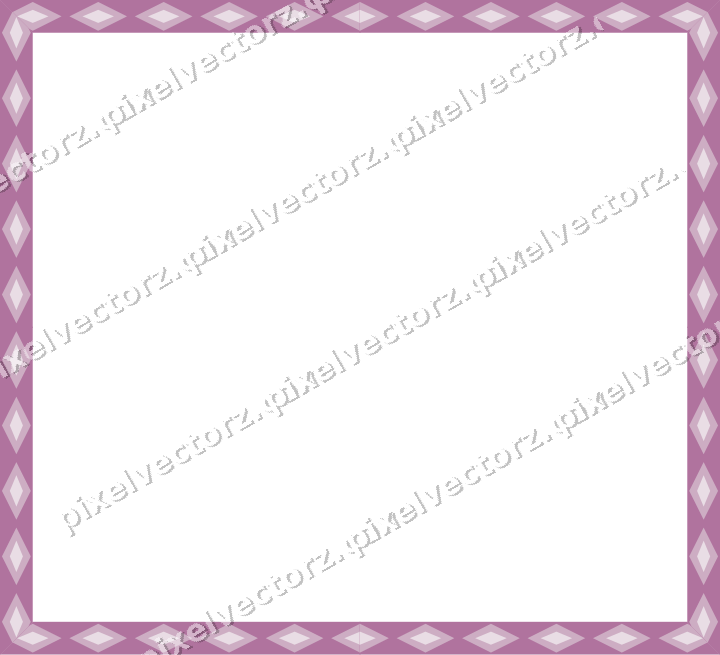 Decorative picture frame border in purple and blue with diamond band