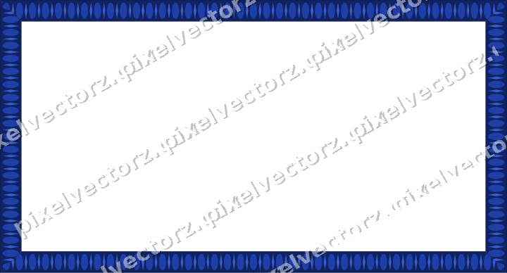 Decorative picture frame border in amber and blue with egg and dart