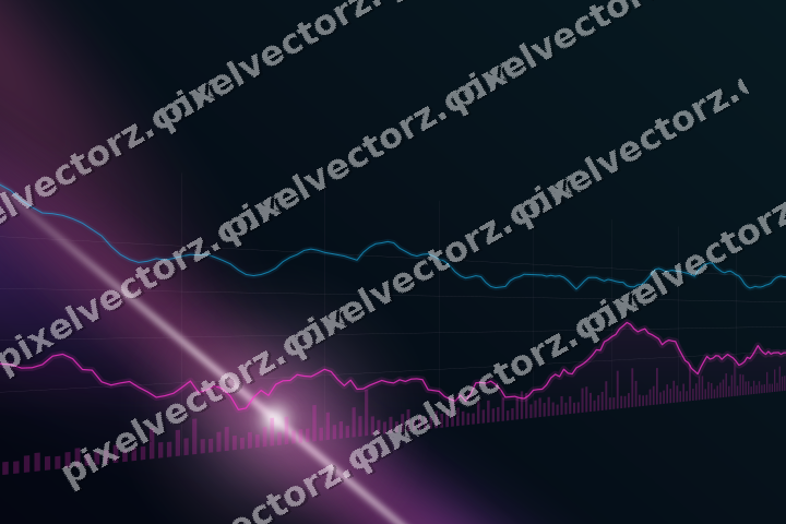 Leuchtender Neon Diagramm Hintergrund in Magenta und Violett