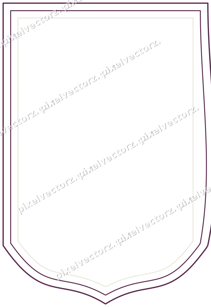Decorative line art frame in dark magenta and lime with label plaque