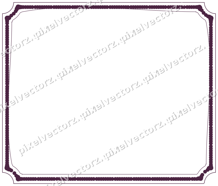 Decorative line art frame in dark magenta and lime with label plaque