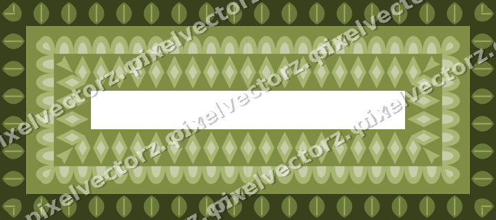 Decorative picture frame border in lime and pink with scale band