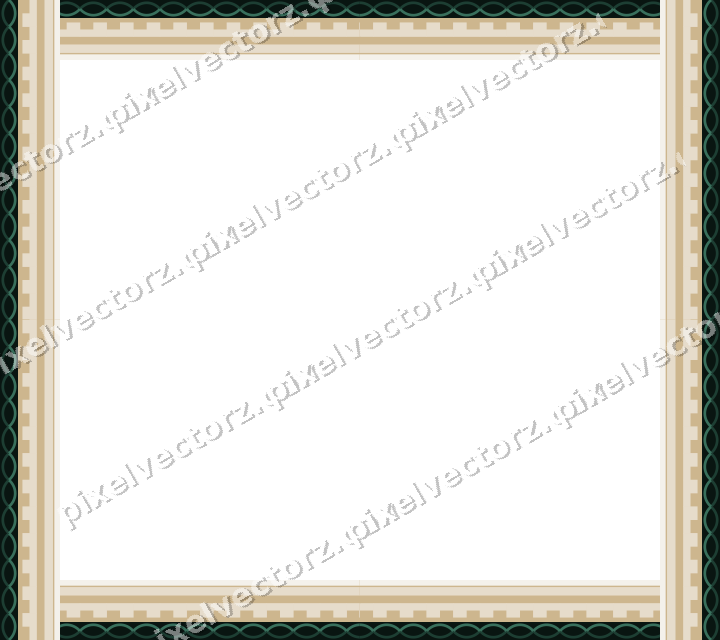 Decorative picture frame border in dark red with step band