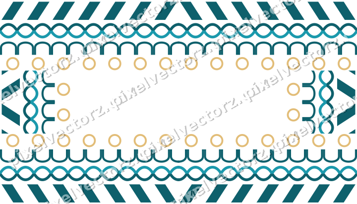 Decorative picture frame border in amber with arcade frieze