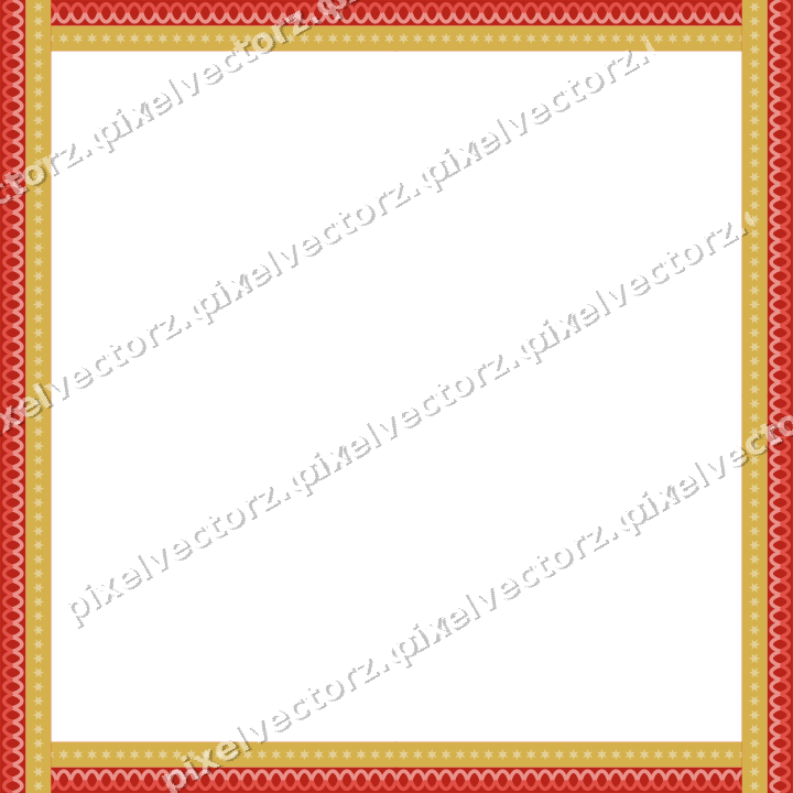 Decorative picture frame border in red and orange with guilloche