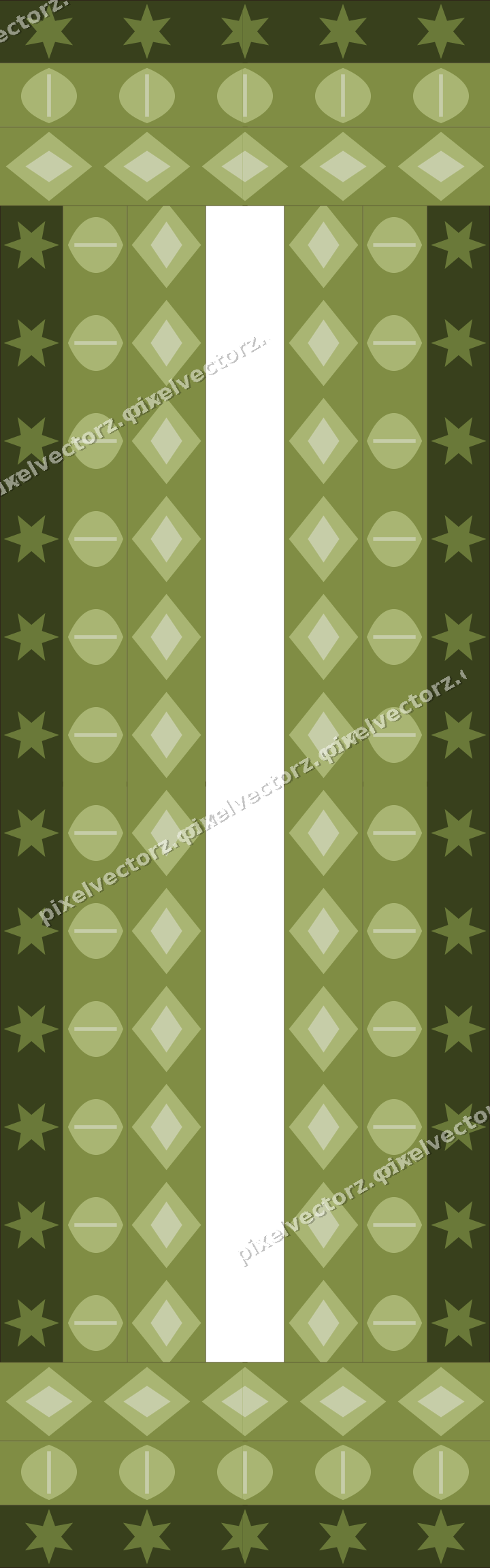 Decorative picture frame border in lime and pink with leaf moulding