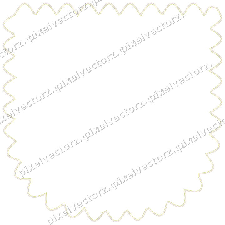 Decorative line art frame in lime and yellow with shield