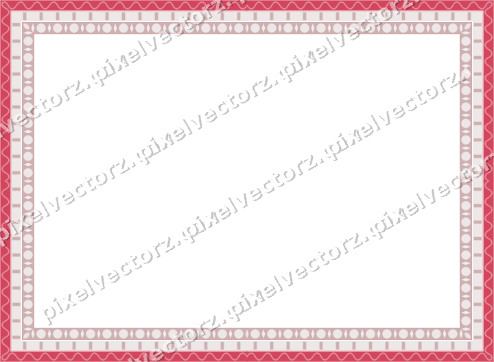 Decorative picture frame border in pale pink with wave band