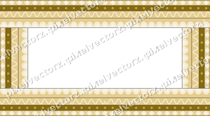 Decorative picture frame border in dark green with diamond band
