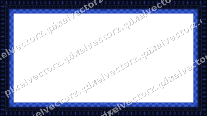 Decorative picture frame border in amber and blue with greek key