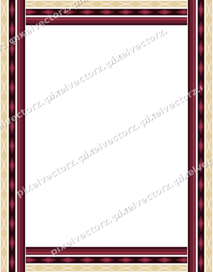 Decorative picture frame border in dark pink and red with diamond band