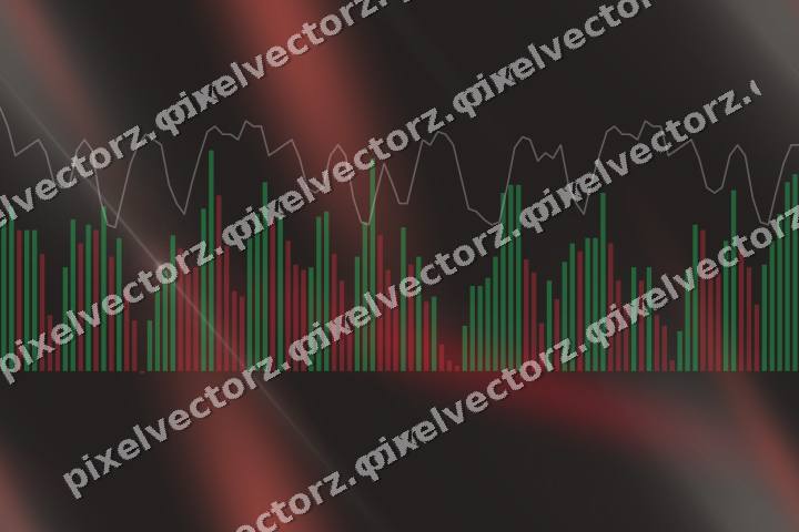 Nahtloser Neon Diagramm Hintergrund in Rot und Blassbernstein