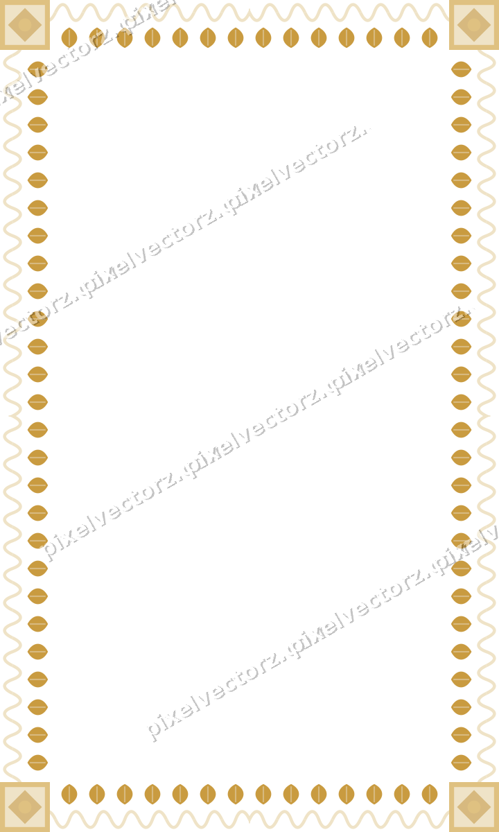 Decorative picture frame border in dark pink and amber with wave band