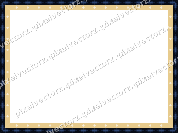 Decorative picture frame border in dark blue with diamond band