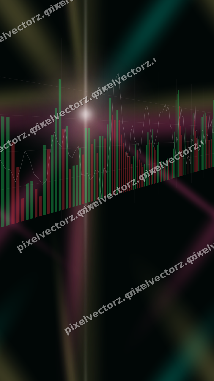 Nahtloser Neon Diagramm Hintergrund in Rosa und Orange
