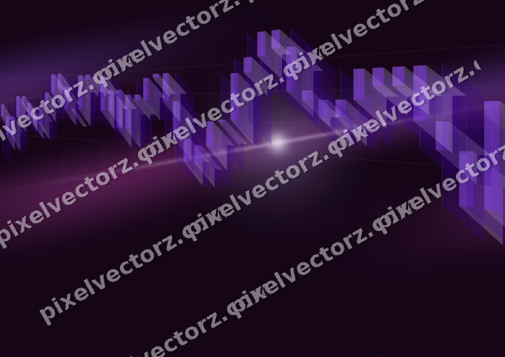 Nahtloser Neon Diagramm Hintergrund in Violett und Blau