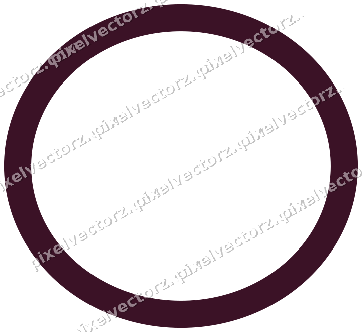 Decorative line art frame in lime and pink with oval and solid band