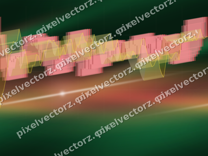 Nahtloser Neon Diagramm Hintergrund in Rot und Orange