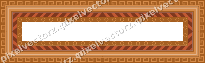 Decorative picture frame border in orange and amber with diagonal band