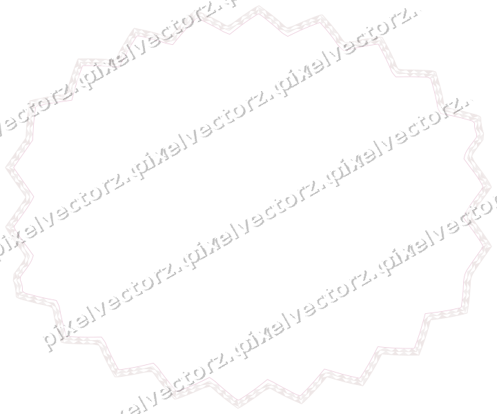 Decorative line art frame in pale pink and pale red with label plaque