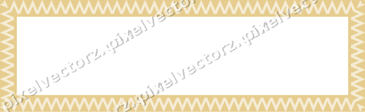Decorative picture frame border in dark green and amber with zigzag