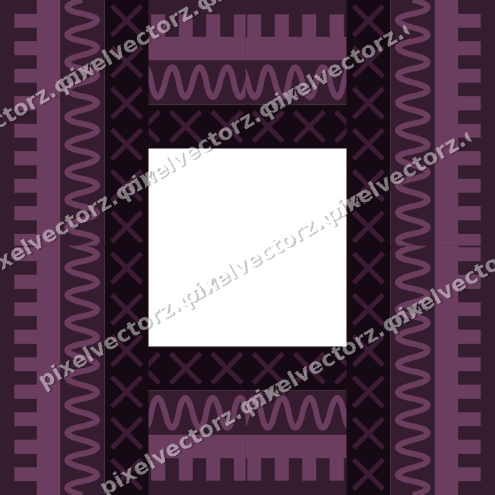 Decorative picture frame border in dark magenta with wave band