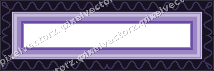 Decorative picture frame border in amber and purple with wave band