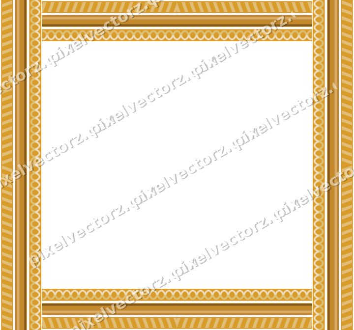 Decorative picture frame border in amber with diagonal band