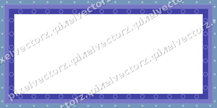 Decorative picture frame border in purple and blue with dot row