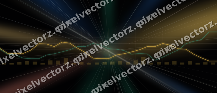 Leuchtender Neon Diagramm Hintergrund in Bernstein und Grün