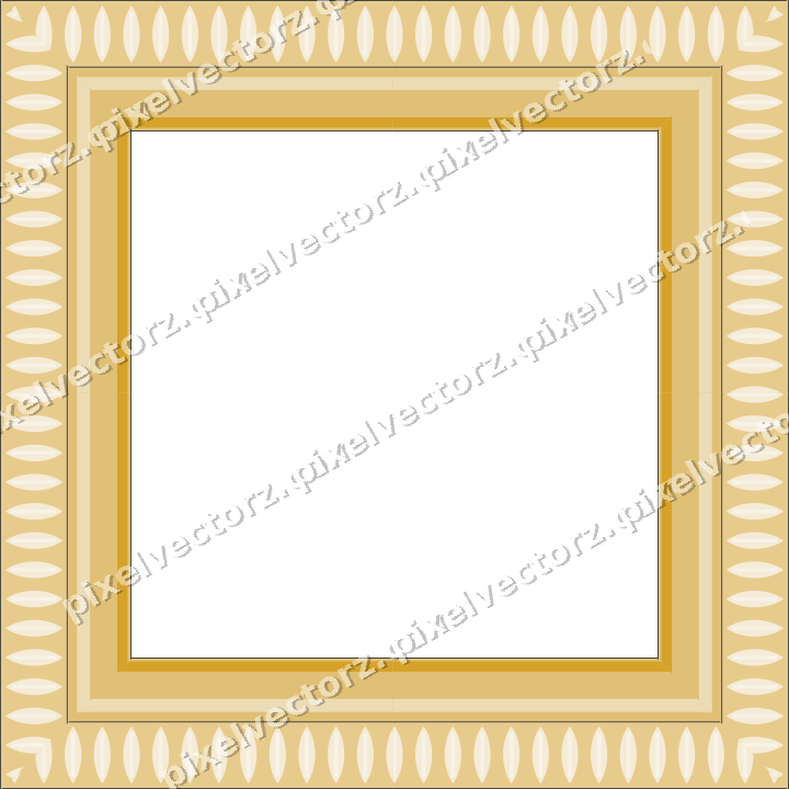 Decorative picture frame border in dark blue with leaf moulding