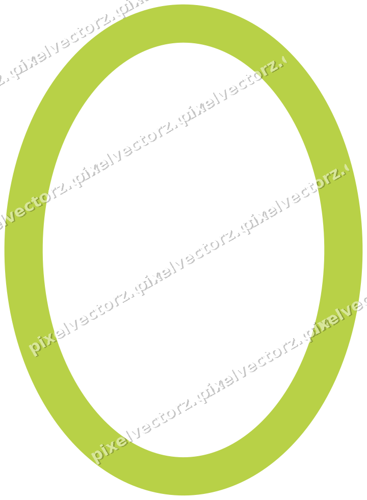 Decorative line art frame in dark magenta and lime with oval