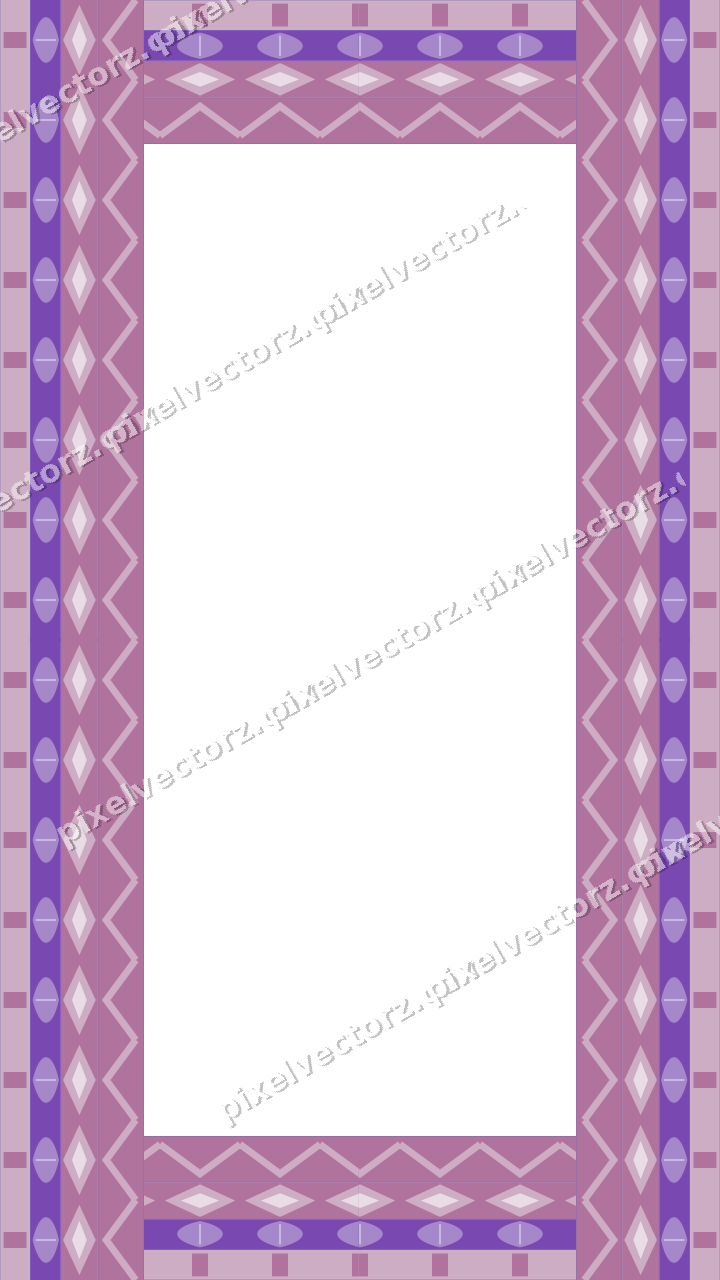 Decorative picture frame border in purple and blue with leaf moulding