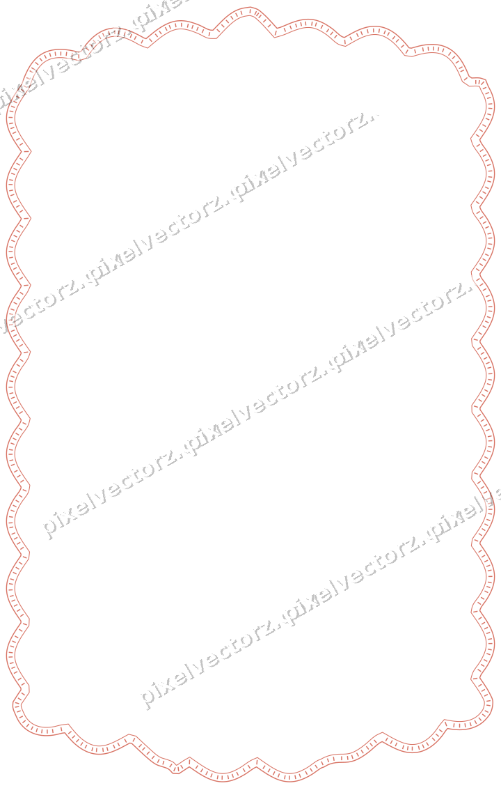 Decorative line art frame in amber and green with label plaque