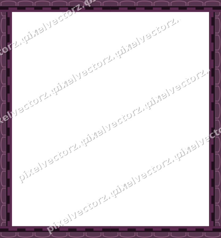 Decorative picture frame border in dark magenta with arcade frieze