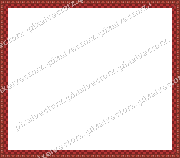 Decorative picture frame border in dark red with bead and reel