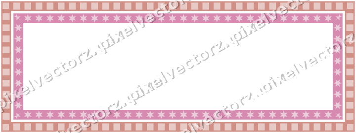 Decorative picture frame border in pale pink and pale red with dentil