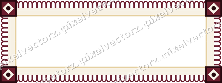 Decorative picture frame border in dark pink with arcade frieze