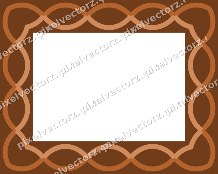 Decorative picture frame border in dark green with guilloche