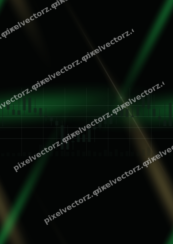 Nahtloser Neon Diagramm Hintergrund in Grün und Bernstein