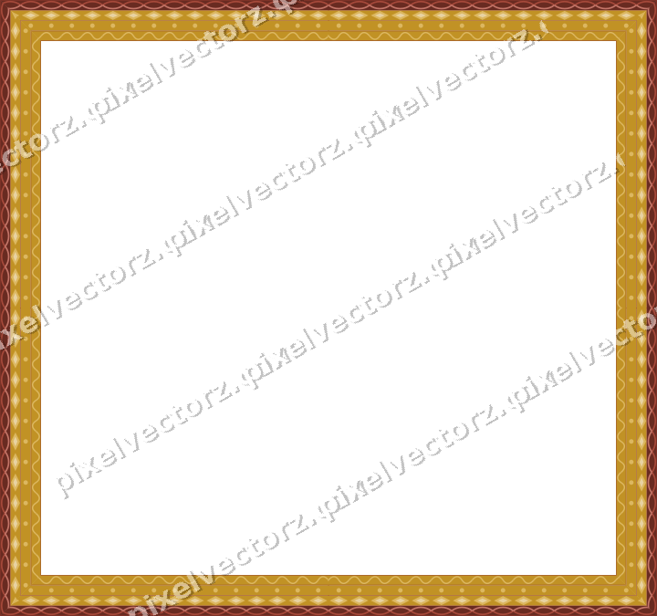 Decorative picture frame border in orange and amber with guilloche