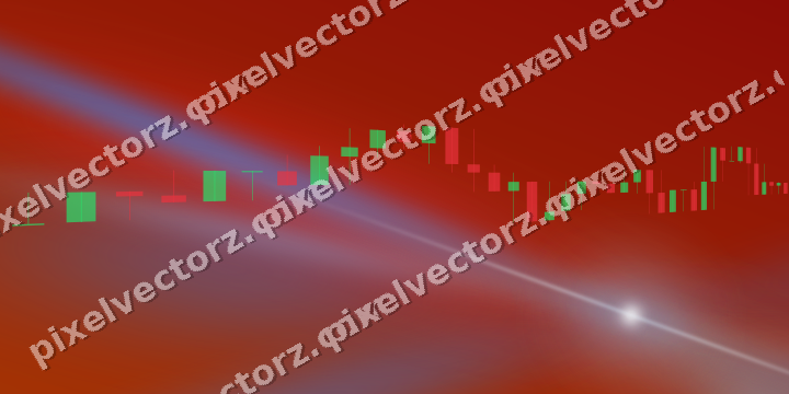 Leuchtender Neon Diagramm Hintergrund in Blau und Rot