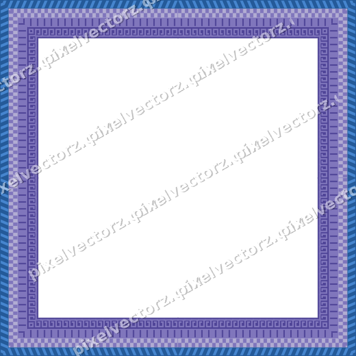 Decorative picture frame border in blue and cyan with diagonal band