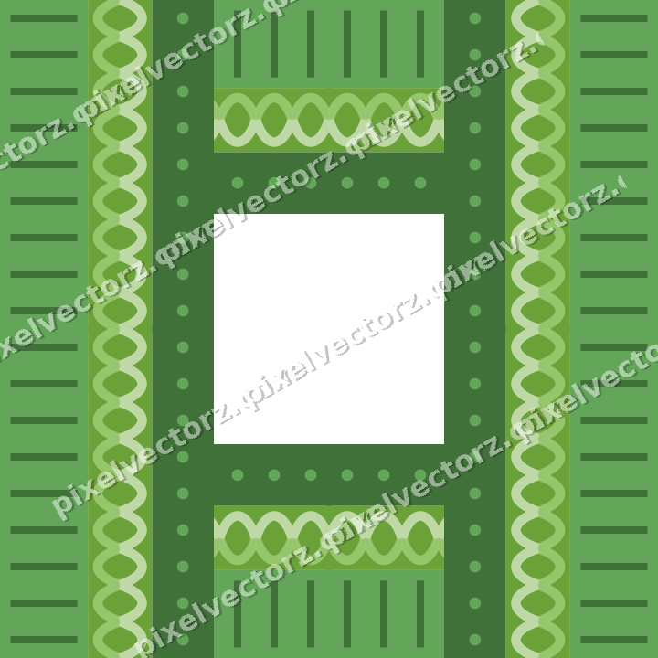 Decorative picture frame border in lime and yellow with guilloche