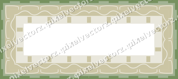 Decorative picture frame border in dark magenta with arcade frieze