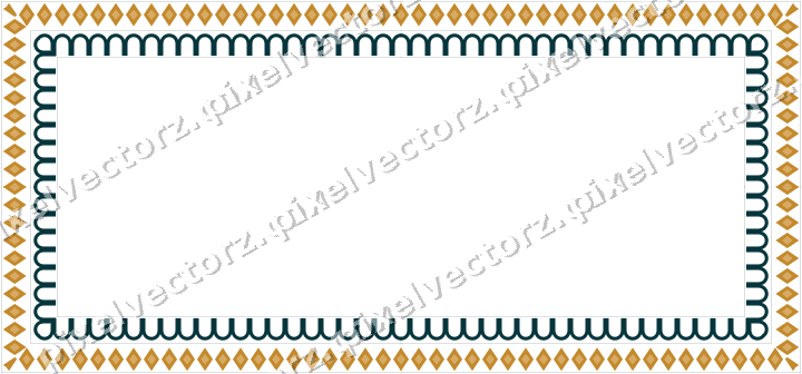 Decorative picture frame border in amber with diamond band