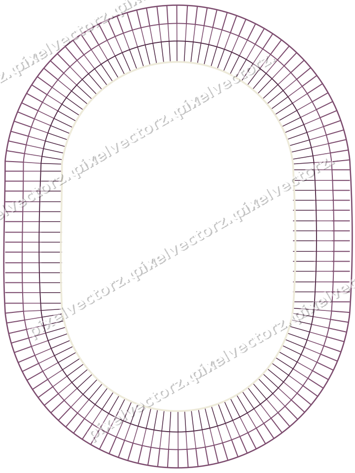 Decorative line art frame in dark magenta and lime with label plaque
