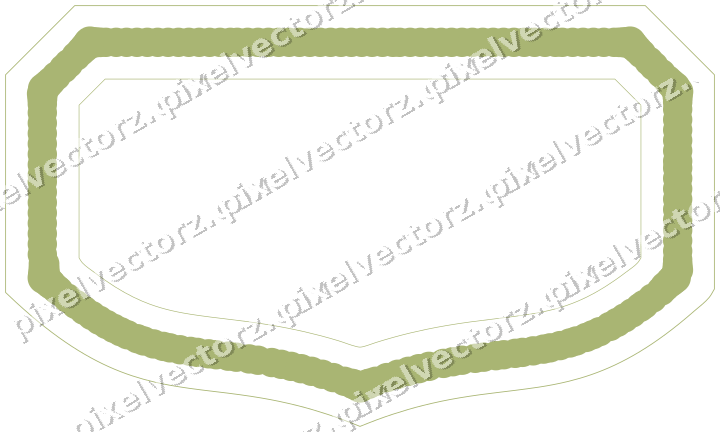 Decorative line art frame in lime and pink with label plaque